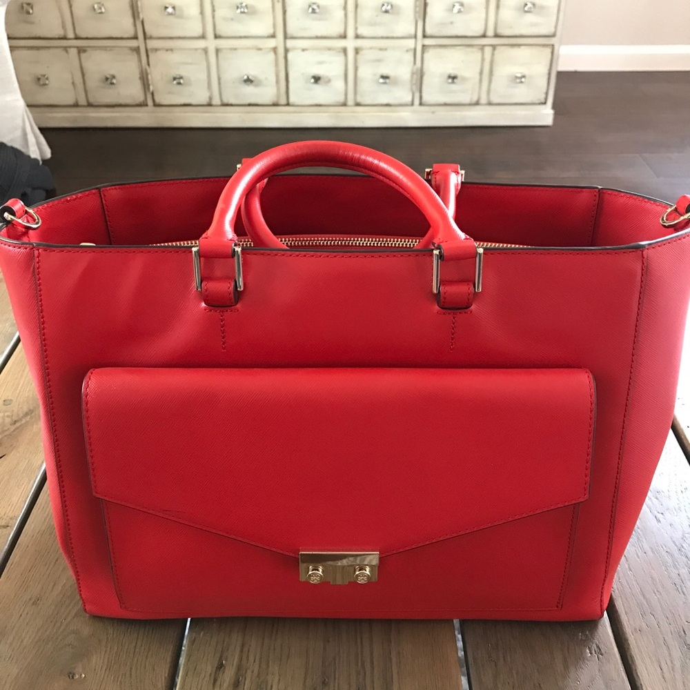 Tory Burch T-Lock Tote with Clutch